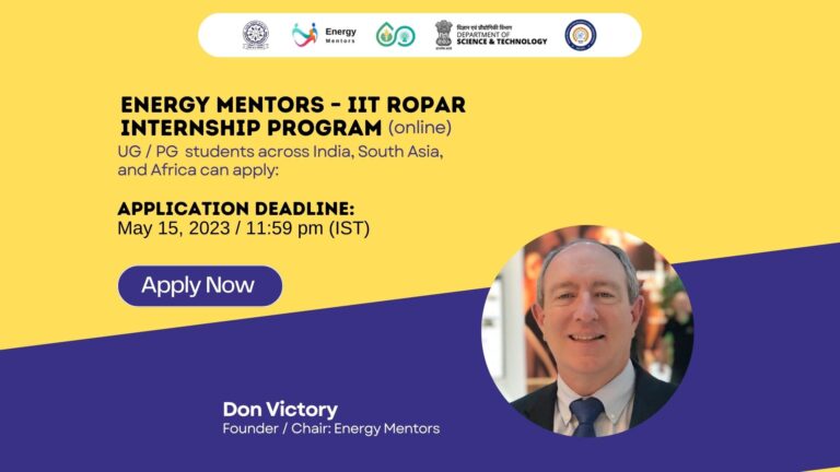 Energy Mentors – IIT Ropar Internship Program