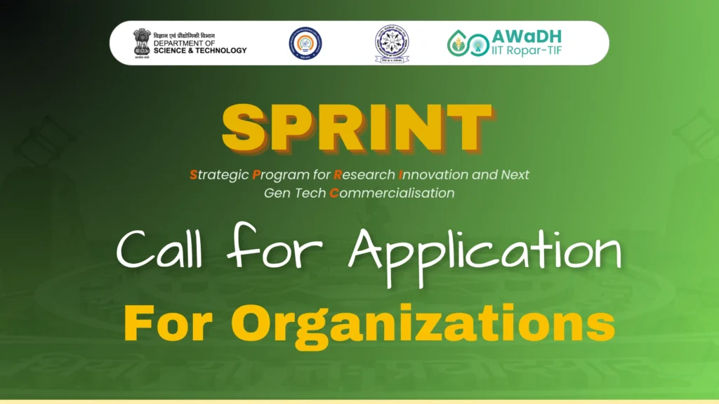 Sprint for Organisations / Incubatiors