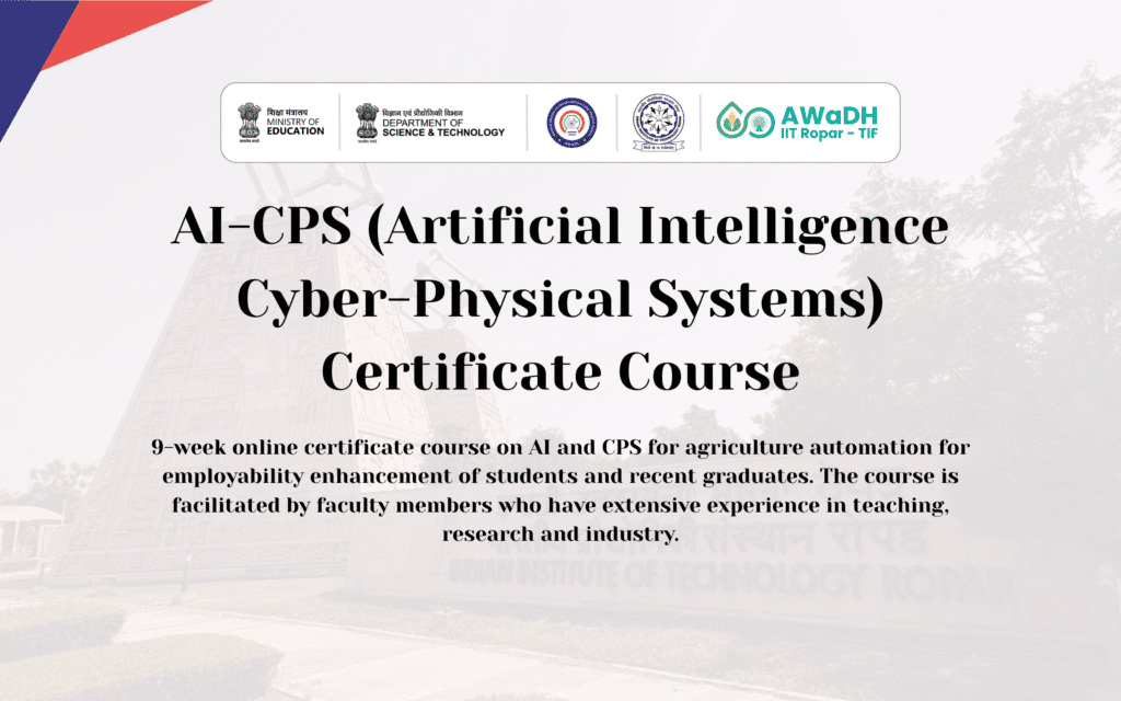 AI-CPS (Artificial Intelligence Cyber-Physical Systems) Certificate Course